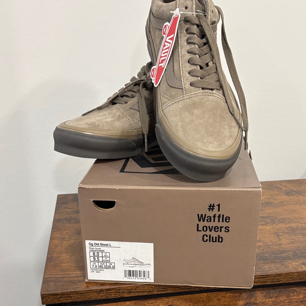 Mens 8 WTAPS X Vans Vault OG old skool LX suede low top